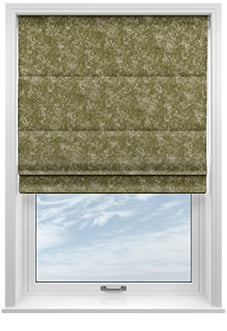 Caen Chenille, Golden Brown - Motorised Roman Blind